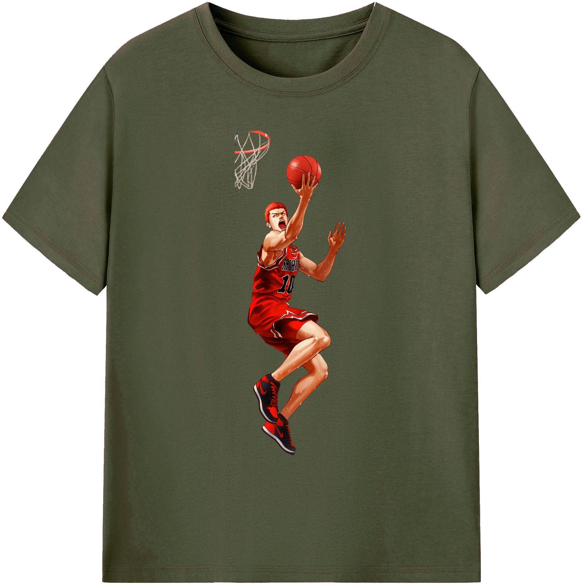 （画像用） SLAM DUNK／スラムダンク 綿100％ メンズ半袖Tシャツ｜肌触りやわらか＆通気性